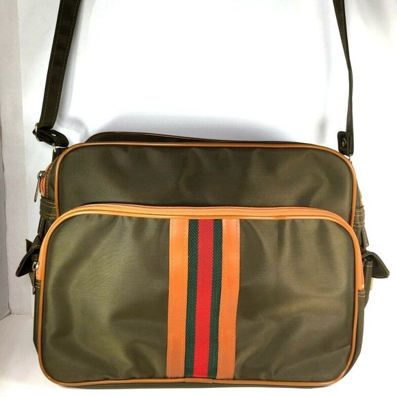 Mr Roberts RARE Olive Green Carry On Travel Bag - Picture 1 of 12